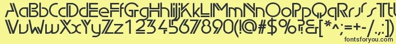 Edgelinedemic Font – Black Fonts on Yellow Background