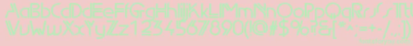 Edgelinedemic Font – Green Fonts on Pink Background