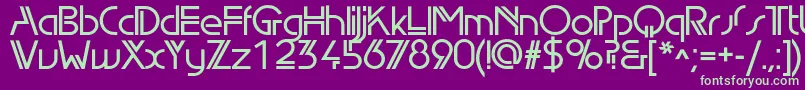 Edgelinedemic Font – Green Fonts on Purple Background