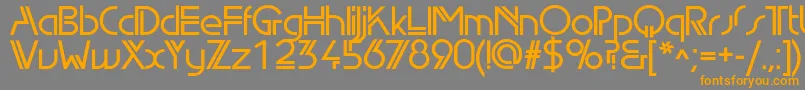 Edgelinedemic Font – Orange Fonts on Gray Background