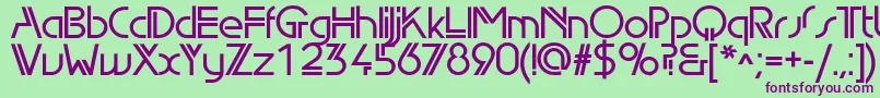 Edgelinedemic Font – Purple Fonts on Green Background