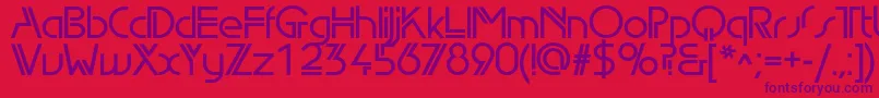 Edgelinedemic Font – Purple Fonts on Red Background