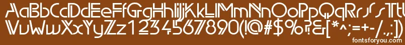 Edgelinedemic Font – White Fonts on Brown Background