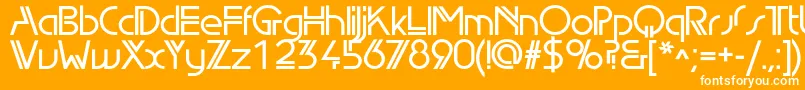 Edgelinedemic Font – White Fonts on Orange Background