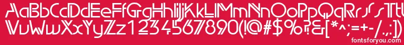 Edgelinedemic Font – White Fonts on Red Background