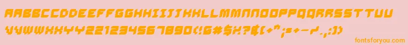 Dalibo Font – Orange Fonts on Pink Background