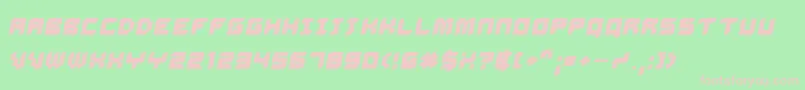 Dalibo-fontti – vaaleanpunaiset fontit vihreällä taustalla