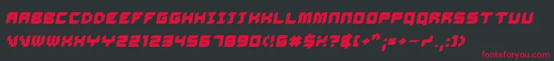 Dalibo Font – Red Fonts on Black Background