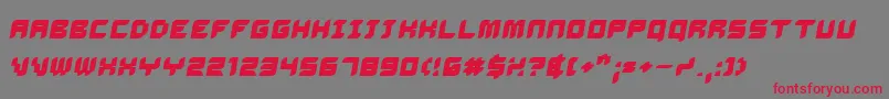 Dalibo Font – Red Fonts on Gray Background