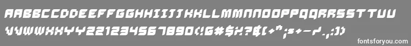 フォントDalibo – 灰色の背景に白い文字