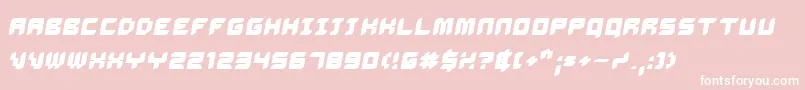 Dalibo Font – White Fonts on Pink Background