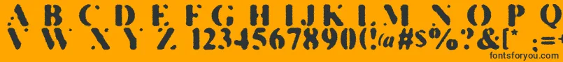 Подробнее о шрифте KillTheHippies Шрифт KillTheHippies – чёрные шрифты на оранжевом фоне