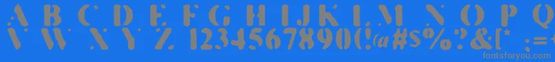 Подробнее о шрифте KillTheHippies Шрифт KillTheHippies – серые шрифты на синем фоне