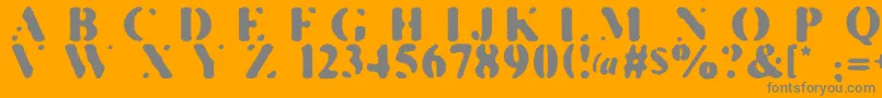 KillTheHippies Font – Gray Fonts on Orange Background