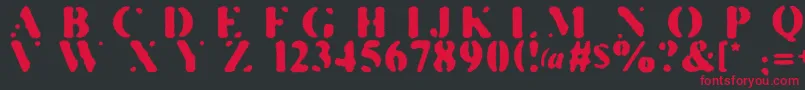 KillTheHippies Font – Red Fonts on Black Background
