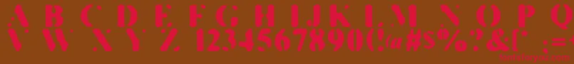 KillTheHippies Font – Red Fonts on Brown Background