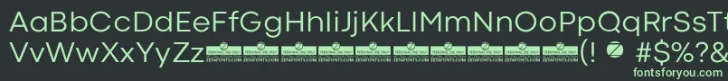 CodecColdNewsTrial Font – Green Fonts on Black Background