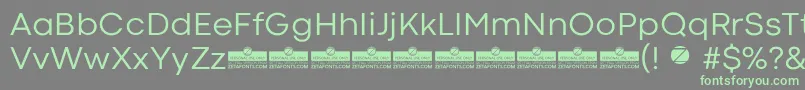 CodecColdNewsTrial Font – Green Fonts on Gray Background