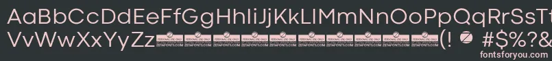 CodecColdNewsTrial Font – Pink Fonts on Black Background