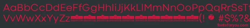 CodecColdNewsTrial Font – Red Fonts on Black Background