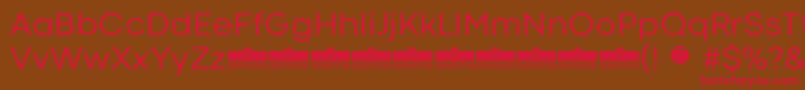 CodecColdNewsTrial Font – Red Fonts on Brown Background