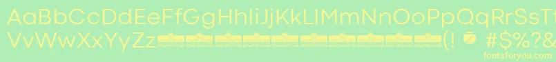 CodecColdNewsTrial Font – Yellow Fonts on Green Background