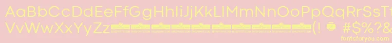 CodecColdNewsTrial Font – Yellow Fonts on Pink Background