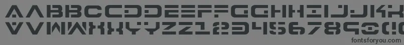 フォント7th – 黒い文字の灰色の背景
