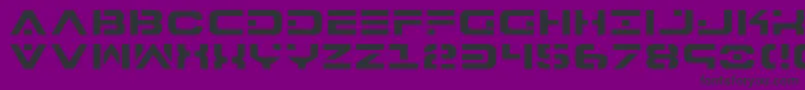 Шрифт 7th – чёрные шрифты на фиолетовом фоне