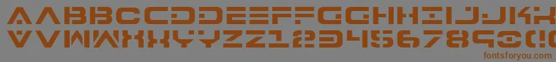 Шрифт 7th – коричневые шрифты на сером фоне