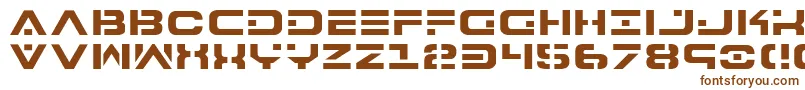 Шрифт 7th – коричневые шрифты