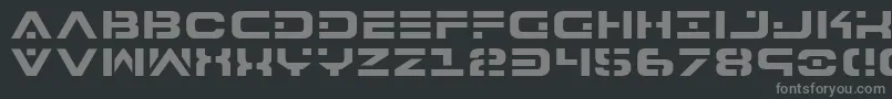Шрифт 7th – серые шрифты на чёрном фоне