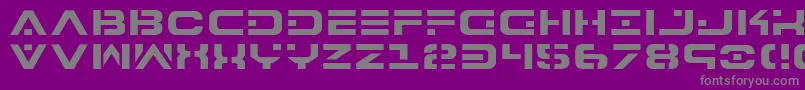 Шрифт 7th – серые шрифты на фиолетовом фоне