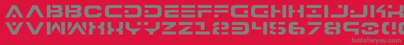 Шрифт 7th – серые шрифты на красном фоне