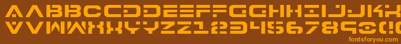 Шрифт 7th – оранжевые шрифты на коричневом фоне