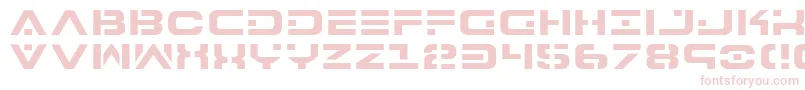 Шрифт 7th – розовые шрифты на белом фоне
