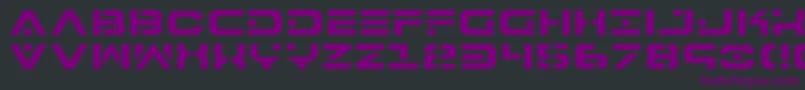 Шрифт 7th – фиолетовые шрифты на чёрном фоне