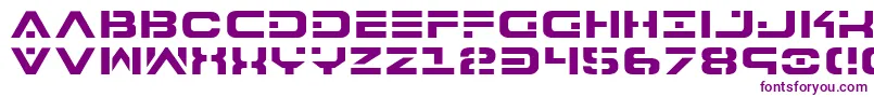 7th-fontti – violetit fontit valkoisella taustalla