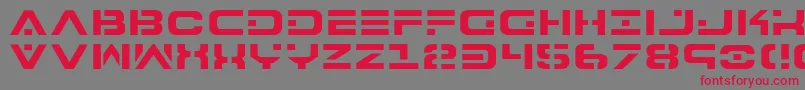 Шрифт 7th – красные шрифты на сером фоне