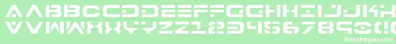 フォント7th – 緑の背景に白い文字