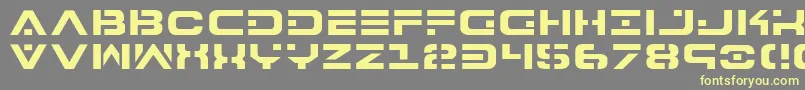 Шрифт 7th – жёлтые шрифты на сером фоне