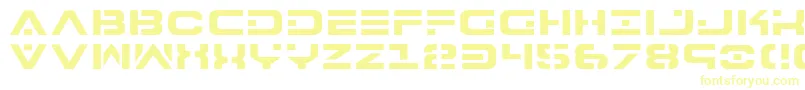 7th-Schriftart – Gelbe Schriften auf weißem Hintergrund