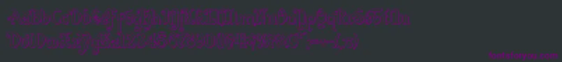 More about Quillswordout Font Quillswordout Font – Purple Fonts on Black Background