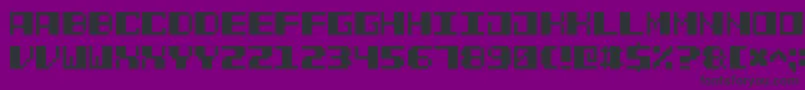 PowerPixel7 Font – Black Fonts on Purple Background
