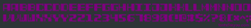 Шрифт PowerPixel7 – фиолетовые шрифты на чёрном фоне
