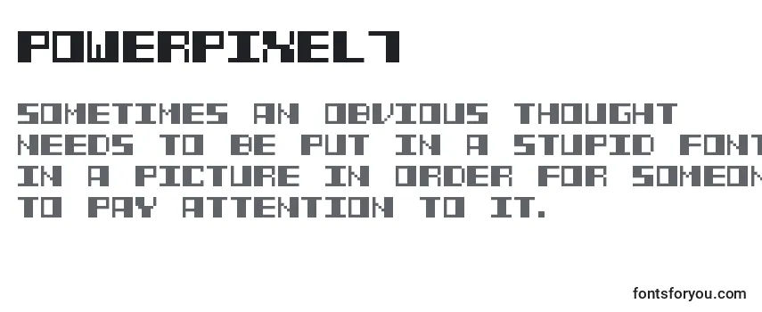 Review of the PowerPixel7 Font