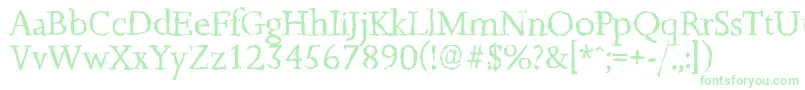 JessicarandomRegular Font – Green Fonts on White Background