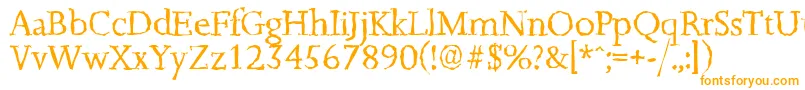 JessicarandomRegular Font – Orange Fonts on White Background