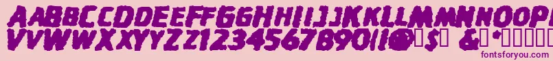 StinkfistySmallCaps Font – Purple Fonts on Pink Background