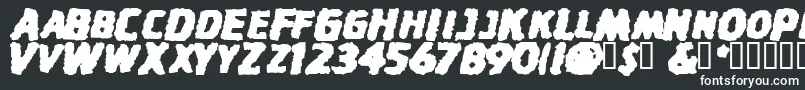 StinkfistySmallCaps Font – White Fonts on Black Background